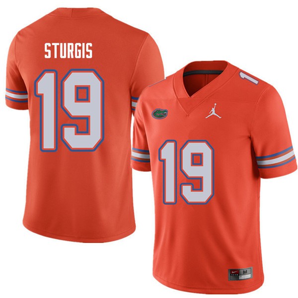 Jordan Brand Men #19 Caleb Sturgis Florida Gators College Football Jerseys Orange